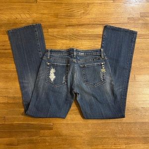 MissMe straight leg distressed